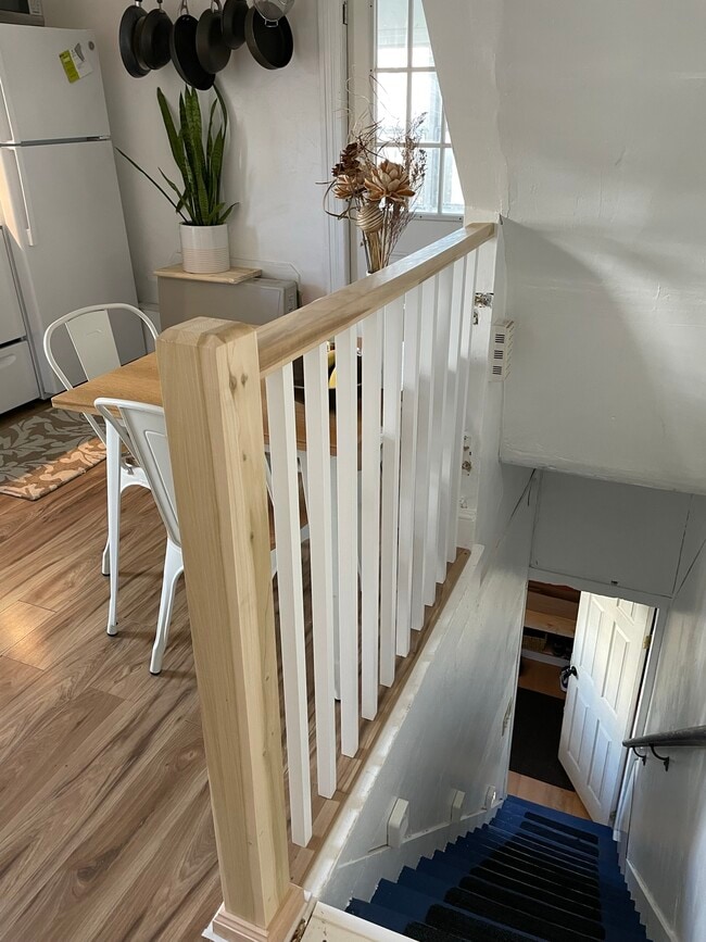 Stairway entry to kitchen - 18 Bradley St Unit #2