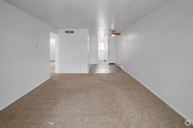 2BR, 1BA - 876SF - Living and Dining Area