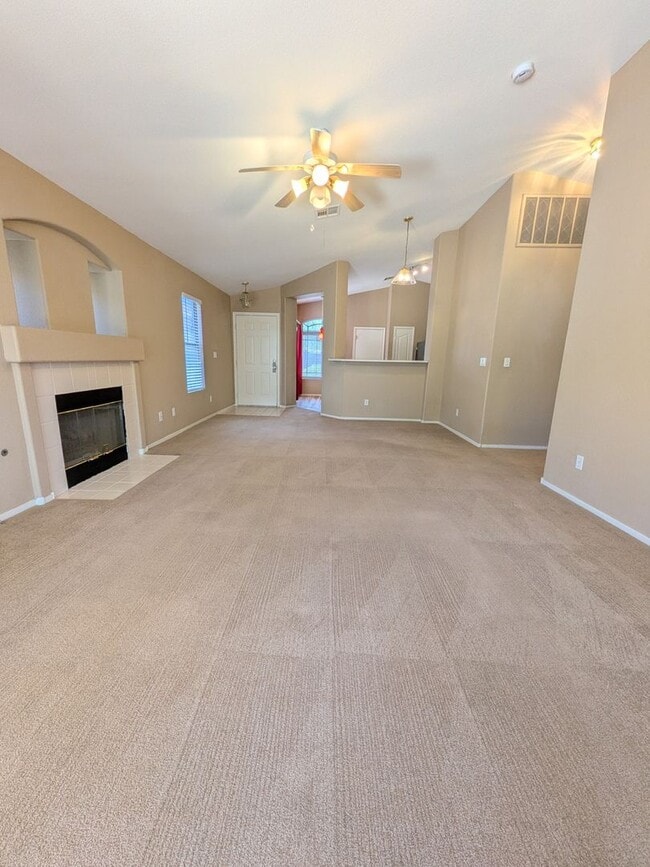 Photo - Single-Story 2BR Home with Fireplace, Patio & 2-Car Garage