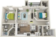 Laurel_2Bed_2Bath_1040 Sq Ft