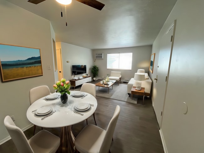 Virtually staged Living / Dining - Northfield Terrace Apartments