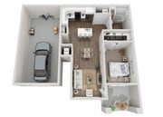 Floor Plan 1C | Seasons at Franklin | Apartments in Franklin, WI
