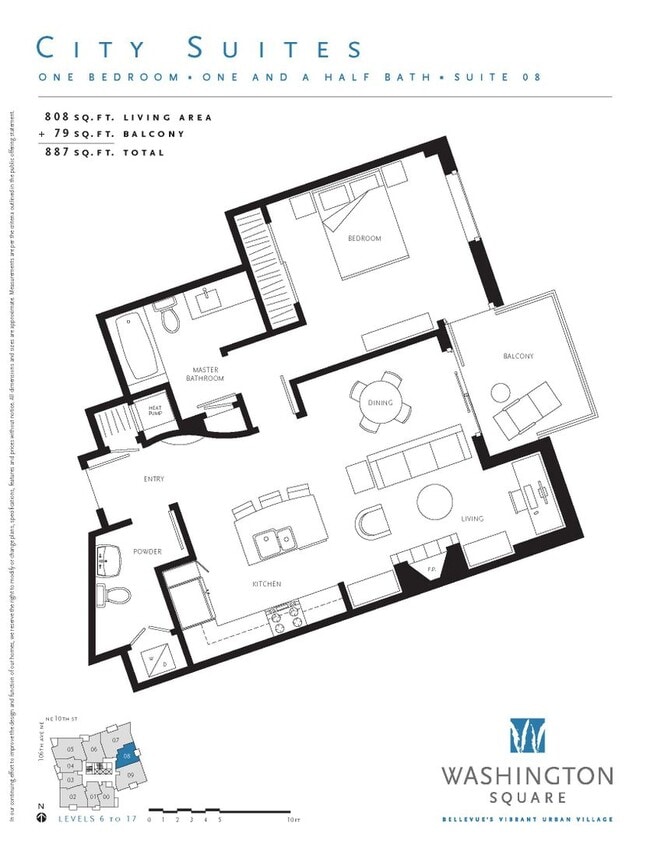 Photo - Open view from 8th Floor at Washington Squ...