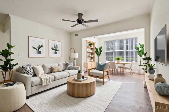 Virtual Staged Living Space
