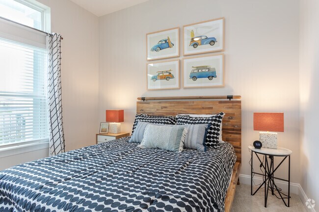 2BR, 2BA - 1206SF Carteret - Primary Bedroom