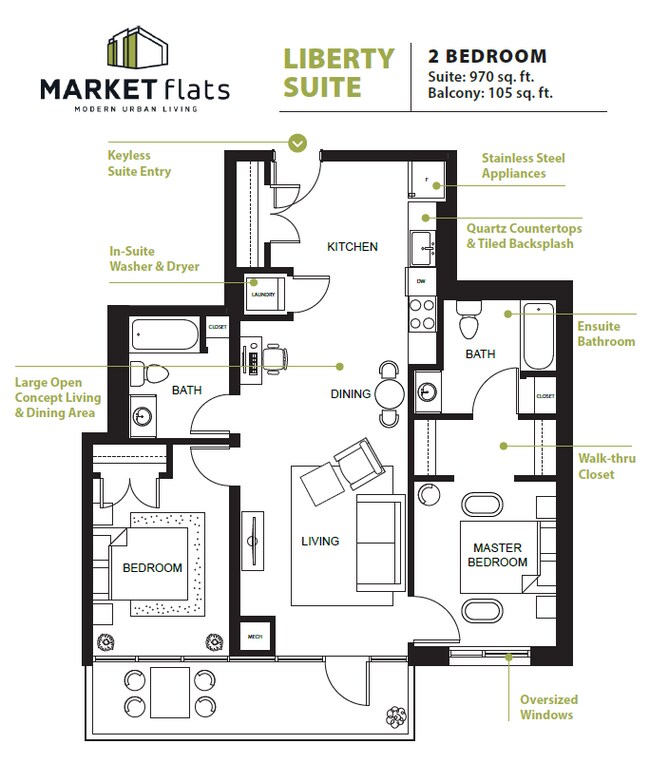 Photo - Huge Two Bedroom Unit in Downtown Kitchener! Unit 311