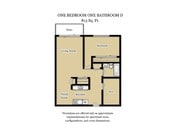 1 Bed/1 Bath-Plan D