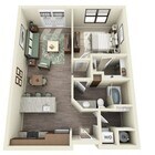 1 Bedroom | 1 Bath | 715-731 SF