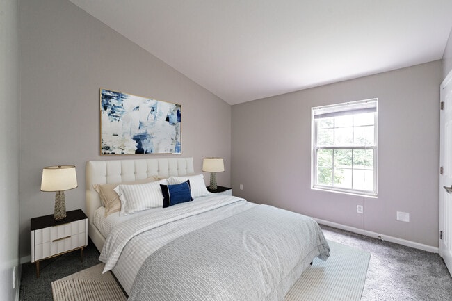 Staged Bedroom - Hunt Apartments