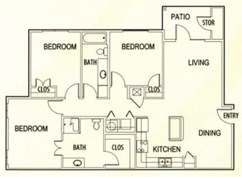 3 Bedroom ADA.png - Lakeside Villas