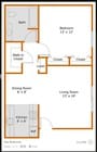 1BR/1BA
