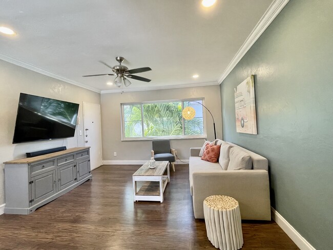 Living Room - 7510 Dickens Ave Apartments Unit Miami Beach