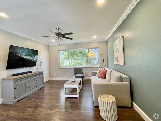 Living Room - 7510 Dickens Ave Unit Miami Beach Rental