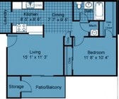 1BR/1BA