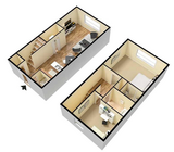 2 Bedroom 1.5 Bathroom Townhome