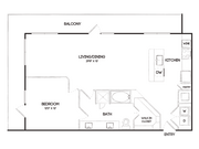 A9A 1 Bedroom Floor Plan