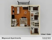 3BR/1BA