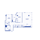 B7 floor plan Watermark at Buzzard Point