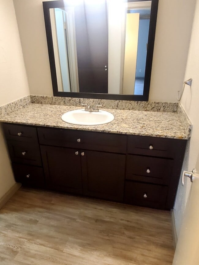 Renovated bathroom vanity