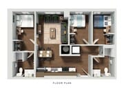 C1 - 3 habitaciones, 2 baños