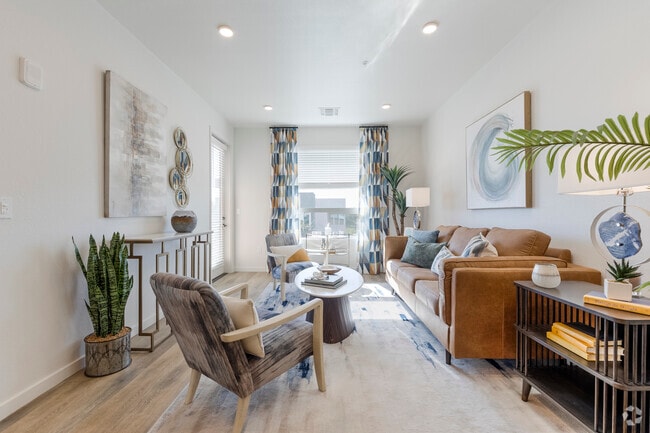 ROSE - 1BR, 1BA - 680SF - Living Room