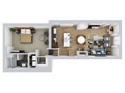 Unit 2B | 1 bed / 1 bath