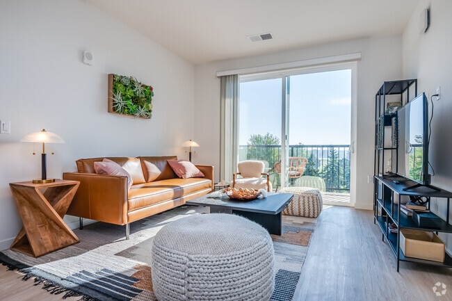 2BR, 2BA - 1,142SF - Living Room - 2929 on Mayfair