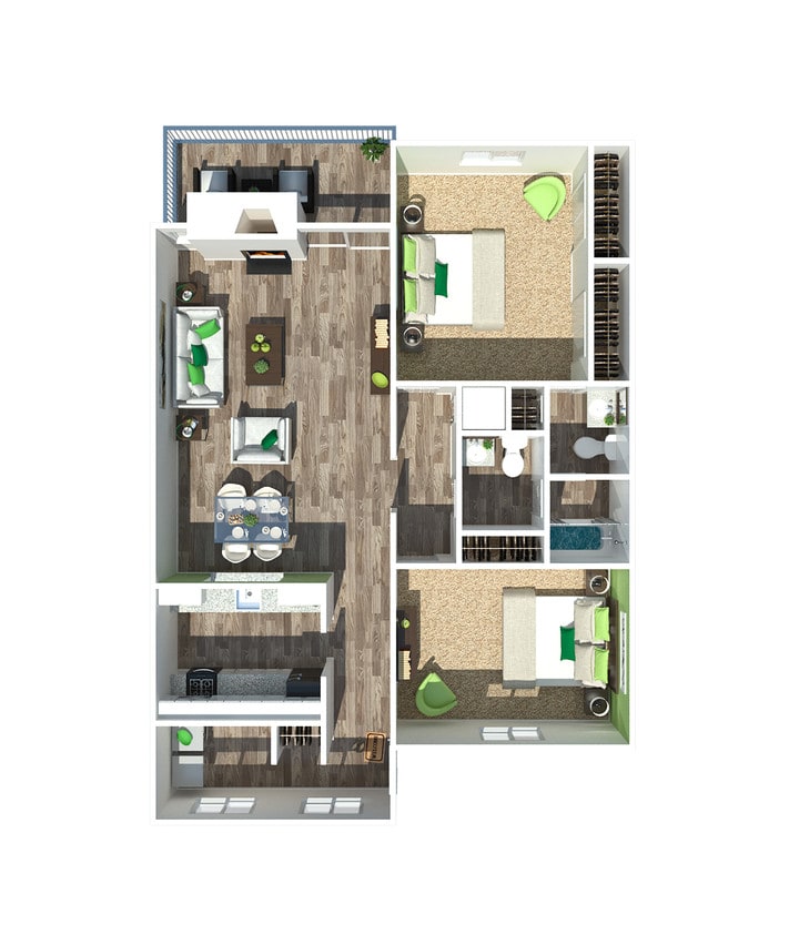 Floor Plan - 2 Bedroom