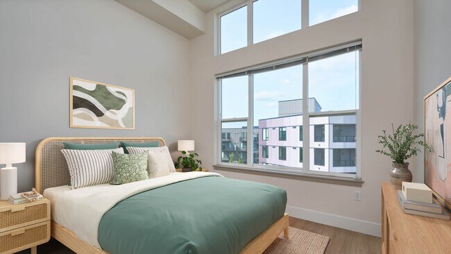 Bedroom with Hard Surface Flooring - red160