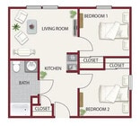 The Cornish - 2 Bedroom