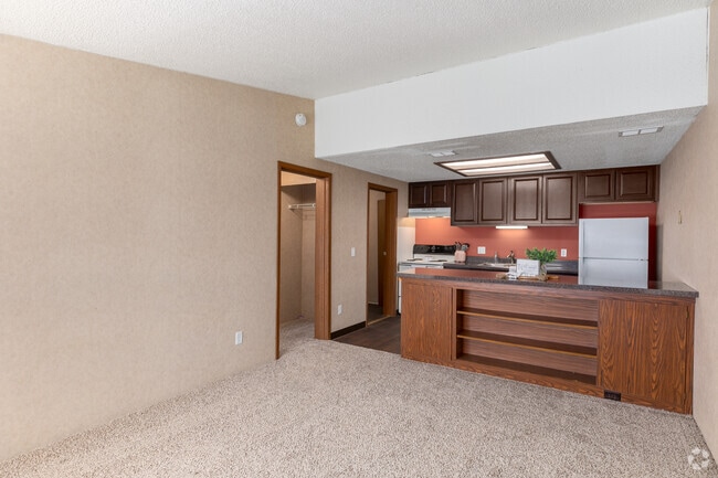 Living Room - 1BR, 1BA - 600SF