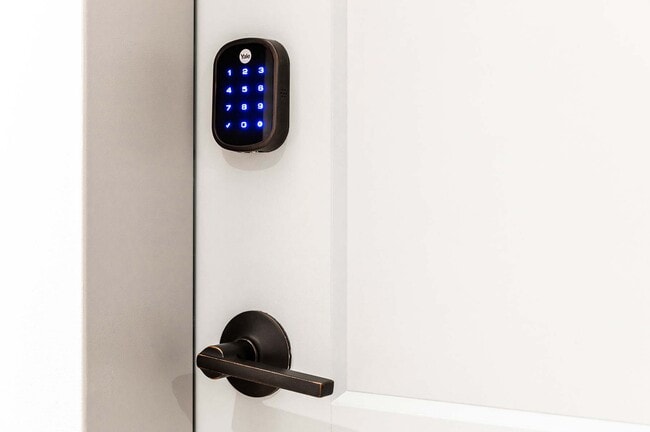 Let in friends, family or a dog walker remotely, with peace of mind! Smart home tech available in every home!