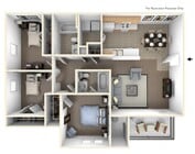 Taylor Pointe - The Meadows - 3 Bed, 2 Bath, 1025 sq. ft.