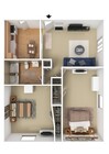 Two Bedroom 810 sqft