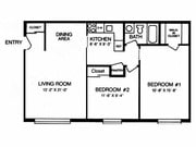 2BR/1BA