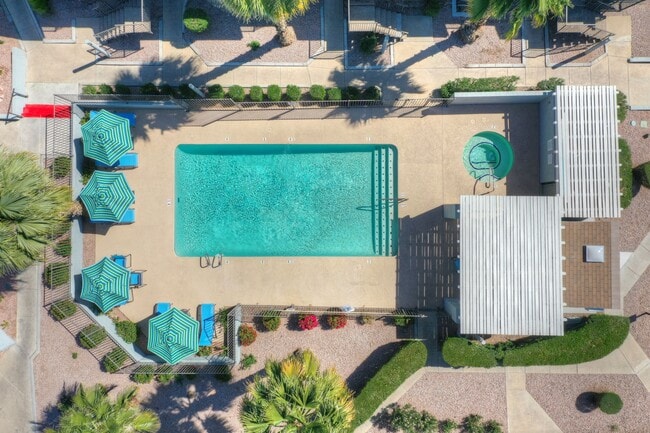 Aerial View of Pool Area