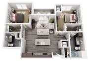 Floor Plan D1 | 22 Slate | Apartments in Madison, WI