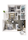 2 Bedroom 2 Bathroom Floor Plan