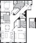 2F+SA floor plan The Clarendon