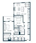 Two Bedroom Two Bath (1104 SF)