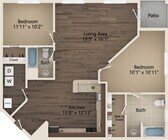 Wendover floor plan Ayrsley Lofts