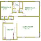 2BR/1BA