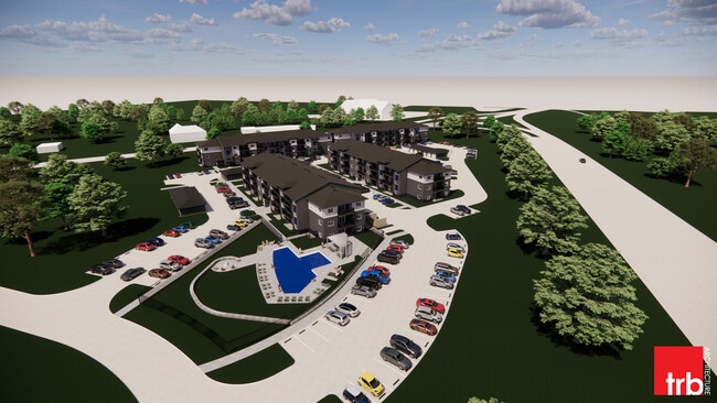 ¡Próximamente! Renderización de Blair Crossing - Blair Crossing Apartments