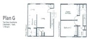 2BR/1.5BA Townhouse