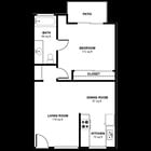 1BR/1BA