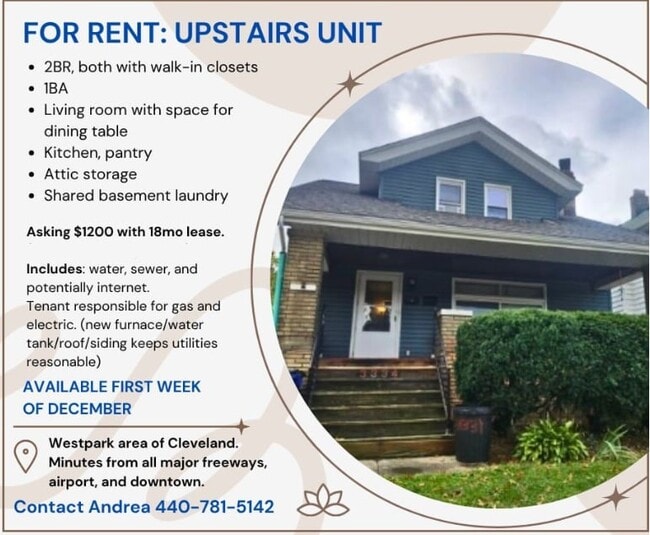 Building Photo - 3334 W 129th St Unit Upstairs of duplex