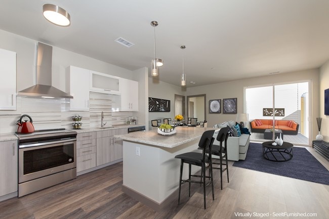 Open Kitchens with storage - The Huntington Apartments