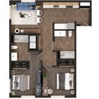2 Bed, 2 Bath E2