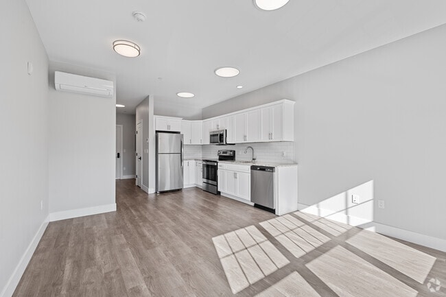 Studio - 448SF - Kitchen and Living Room