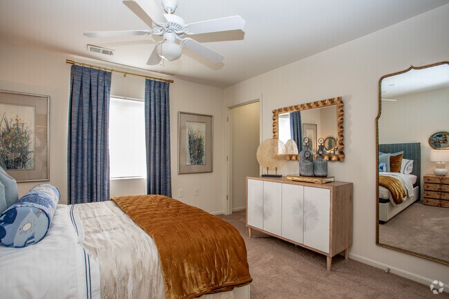 2BR, 2BA - 1,035SF - Primary Bedroom - Eagle Point Village